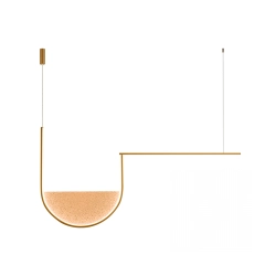 23171 PENDANT LED LIGHT 35W 3000K,4000K GOLD-CHAMPAGNE Zambelis Lights